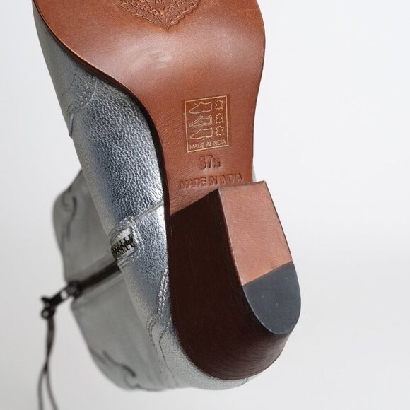 Free People Silver Ankle Boots - Picture 13 of 16